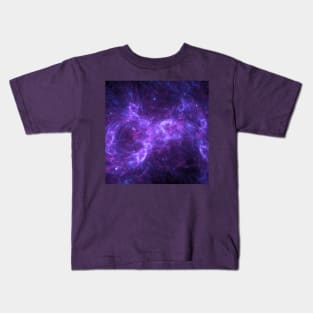 purple galaxy abstract Kids T-Shirt